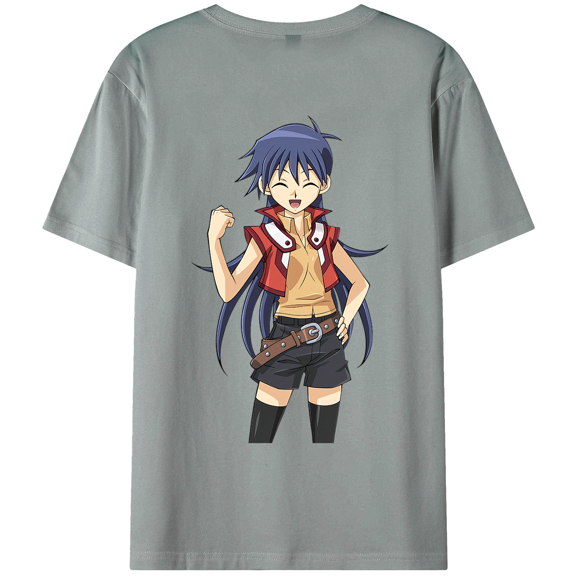 （画像用） 遊☆戯☆王 Yu-Gi-Oh! 綿100％ メンズ半袖Tシャツ（バックプリント） 通気性
